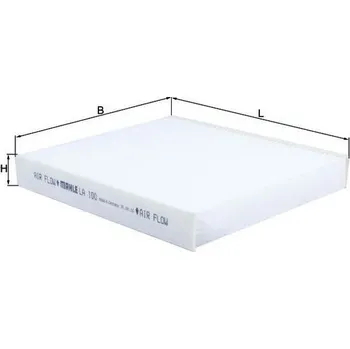 Kabinový filtr Filtr, vzduch v interiéru KNECHT LA 100