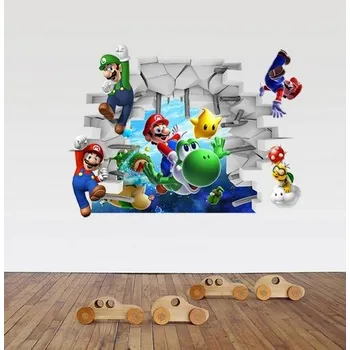 Samolepící dekorace Samolepka na zeď Super Mario Bros - dekorace na stěnu