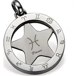 Přívěsek na řetízek na krk Gaira Zodiac 3065 Ryby - stříbrný