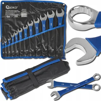 Klíč Sada očkoplochých klíčů 6-32mm na plachtě 12ks CrV protiskluzové