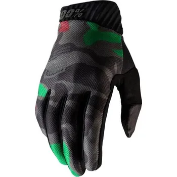 Moto rukavice Rukavice RIDEFIT, 100% (army zelená/černá) (Velikost: S)