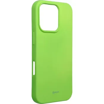 Pouzdro na mobilní telefon Pouzdro ROAR COLORFUL JELLY pro IPHONE 16 Pro limetkové barvy