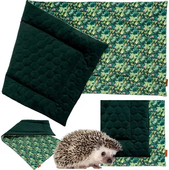 PODLOŽKA MATRACE do klece pro králíka Myš Hlodavec 80x50 cm uKory ZELENÉ LISTY