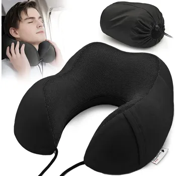 Cestovní polštářek Cestovní polštářek za krk BON VOYAGE černý