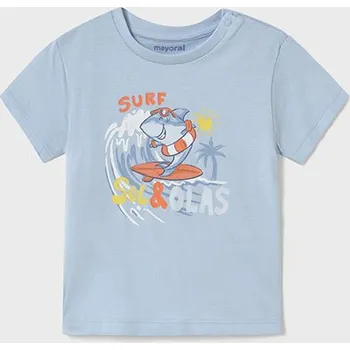 Chlapecké tričko Tričko s krátkým rukávem SURF SHARK modré BABY Mayoral velikost: 80