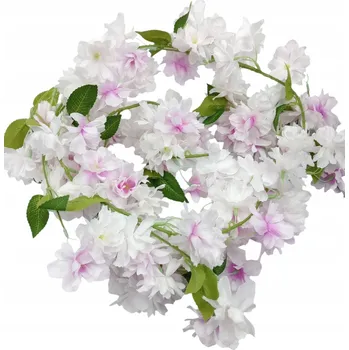 umělá květina UMĚLÁ GIRLANDA AZALKY VELKÁ KOMPOZICE DEKORACE SVATEBNÍ HOSTINA SVATÉ PŘIJÍMÁNÍ 180 CM