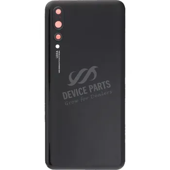 Náhradní kryt pro mobilní telefon Huawei P20 Pro Kryt baterie + čočka a rámeček zadního fotoaparátu black HQ