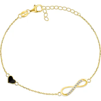 Náramek Brilio Silver Krásný pozlacený náramek BRC36Y + 2 měsíce na vrácení zboží