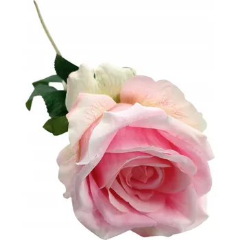 umělá květina RŮŽE UMĚLÁ VĚTVIČKA DEKORACE PRO ARANŽMÁ KVALITA XXL 68 CM