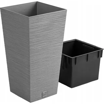 Květináč Šedý plast Květináč Prosperplast 26,5 cm x 26,5 x 50 cm