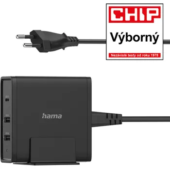 Rychlá stolní nabíječka USB Hama, 1x USB-C, 2x USB-A, PD 65 W
