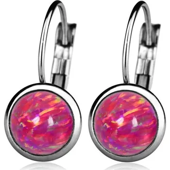 Náušnice Ocelové náušnice, OPÁL 6mm