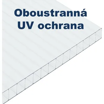 Průsvitná krytina EXOLON komůrkový polykarbonát 2/10 2UV čirý 1050 x 7000 mm