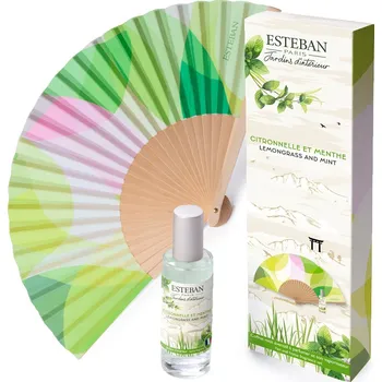Osvěžovač vzduchu Esteban Paris Parfums ESTEBAN - VĚJÍŘ + SPREJ 30ML - lemongrass & mint
