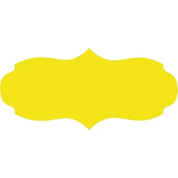 Sklenice ZAVAŘOVACÍ SKLENICE SAMOLEPKY NA ZAVAŘENINY 60 ks ŽLUTÉ MATNÉ