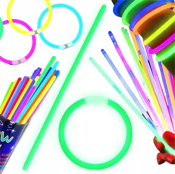 Náramek Vícebarevný fluorescenční náramek z plastu, 21 cm, na narozeniny