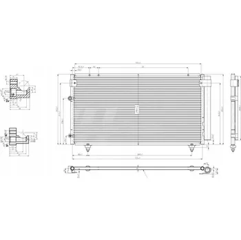 Výparník klimatizace Kondenzátor, klimatizace Hart 607 803