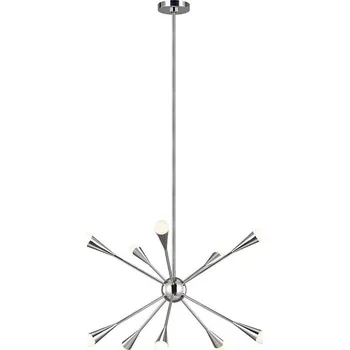 Feiss FE-JAX10-PN - LED Lustr na tyči JAX 10xG9/3W/230V lesklý chrom