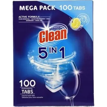 Přípravek do myčky Tablety do myčky At Home Clean 5v1 citron 100 ks