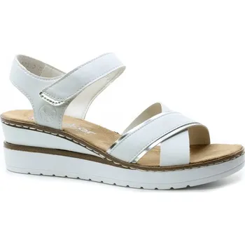Dámské sandále RIEKER V38G9-80 white, dámské sandály vel.37