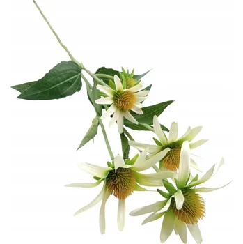 umělá květina UMĚLÁ BÍLÁ TŘAPATKA VĚTVIČKA DEKORACE VYSOKÁ KVALITA 74 CM