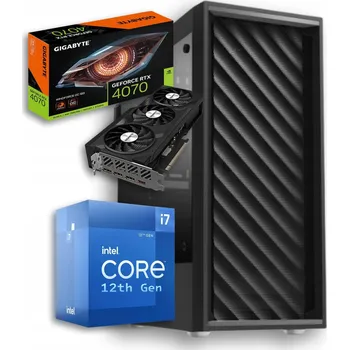 Stolní počítač Počítač Kancelářský i7 12-Gen 4,9GHz || RTX 4070 || 64GB/2TB SSD Windows 11