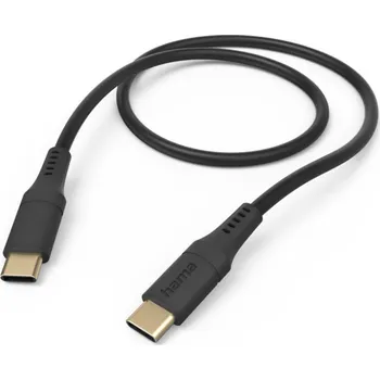 Datový kabel Hama Kabel USB-C 2.0 Type-C 1,5 m Flexibilní, silikonový, černý