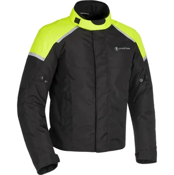 Moto bunda Bunda SHORT WP, OXFORD SPARTAN (černá/žlutá fluo) (Velikost: 2XL)