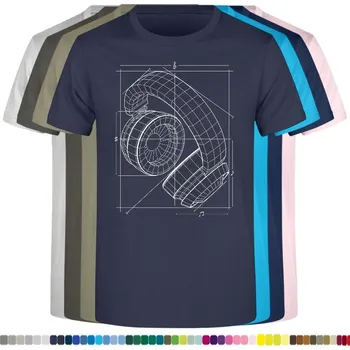 Chlapecké tričko detske-levne-bavlnene-tricko-potisk-3D-sluchatek Barva: Navy - tmavě modrá, velikost: 152