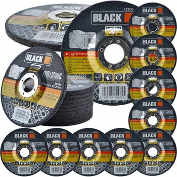 Brusný kotouč 10 KS SADA KOTOUČŮ BRUSNÉ KOTOUČE NA KOV 125 x 6 x 22,2 INOX 10 KS