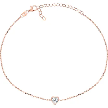 Náramek Brilio Silver Minimalistický bronzový náramek Srdce BRC30R + 2 měsíce na vrácení zboží