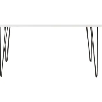 Obdélníkový psací stůl KOLM 138 x 68 x 75 cm bílý