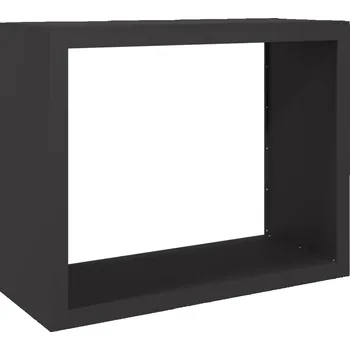 VidaXL Stojan na palivové dřevo, černý, 100 x 40 x 80 cm, ocelový