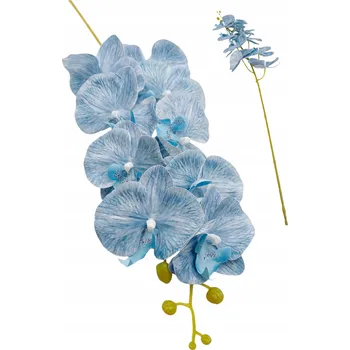 umělá květina Umělá modrá orchidej větvička dekorace kompozice KVALITA XXL 100 cm