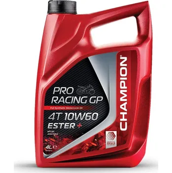 Motorový olej CHAMPION motorový olej PROzávodní GP 4T 10W60 ESTER + 4L MA2 syntetický (AKC) (CHAMPION motorový olej PROzávodní GP 4T 10W60 ESTER + 4L MA2 syntetický (AKC))