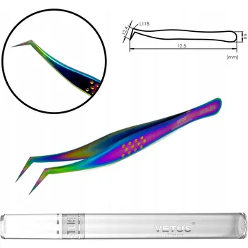 Péče o řasy a obočí Pinzeta Vetus MCS-30A, gradientní