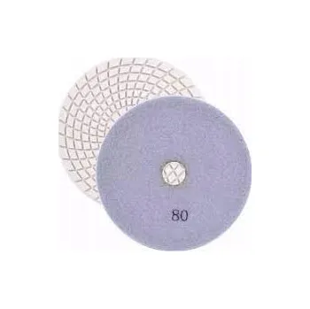 Brusný kotouč Diamantový leštící kotouč na suchý zip 125 mm 80 dedra