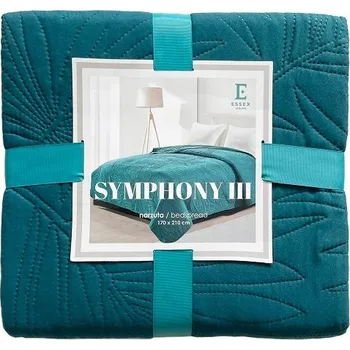 Přehoz na lůžko Přehoz na postel Essex polyester 220 cm x 200 cm modrý