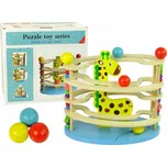 Dřevěné korálky štíhlý sportovní míček Žirafa