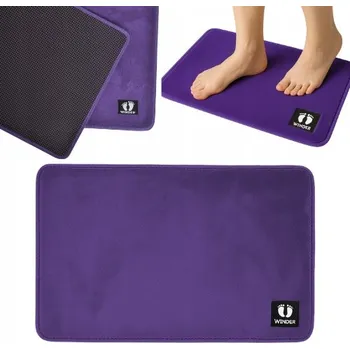 Koupelnová předložka DYWANIK ŁAZENKOWY KOBEREC ROHOŽKA 50x80 FIALOVÁ PROTISKLUZOVÁ