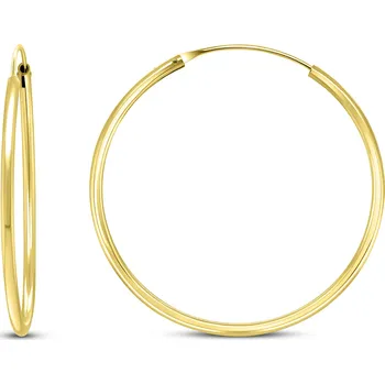 Náušnice Brilio Silver Nadčasové pozlacené kruhové náušnice EA020Y 3 cm + 2 měsíce na vrácení zboží