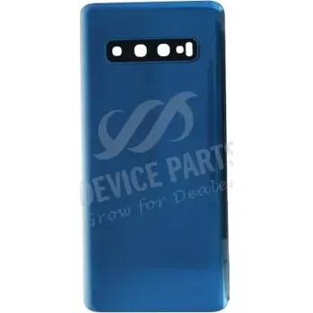 Náhradní kryt pro mobilní telefon Samsung Galaxy S10 Kryt Baterie Modrá + sklíčko kamery