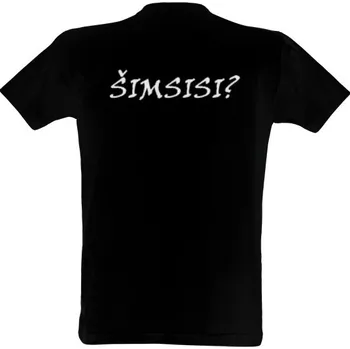 Tričko s potiskem Šimsisi? - bílá pánské