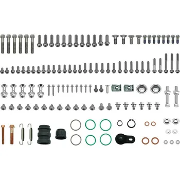 Tlumič řízení PSYCHIC sada šroubů, NAKRETEK, podložka i objímky/pouzdraK na montáž plastů KTM SX / XC 50/ 65 02-24, HUSQVARNA TC 50 / 65 17-24, GAS GAS 50 / 65 21-24 (PSYCHIC sada šroubů, NAKRETEK, podložka i objímky/pouzdraK na montáž plastů KTM SX / XC 50/ 65 02-24,)