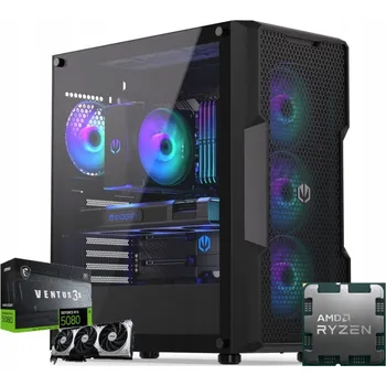 Stolní počítač PC pro hráče Ryzen 7 9700 RTX 5080 16 GB DDR5 512 GB WiFi