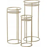 Boltze Sada kovových květináčů RICKY, 3 ks. 50-70 cm