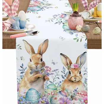 ubrus Velikonoční běhoun sváteční ubrus dekorativní na Velikonoce 183x33