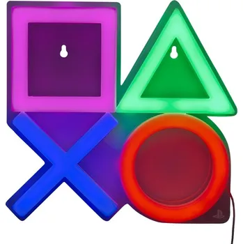 Lampička Paladone Neonová Lampa na zeď Playstation symbol 25 cm