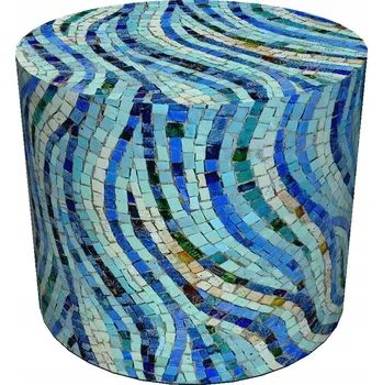 Taburet Taburet čalouněný Bertoni modrý