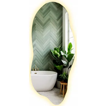 Zrcadlo Moderní LED Zrcadlo bez rámu s osvětlením do pokoje pro teenagery nebo do spa/kanceláře